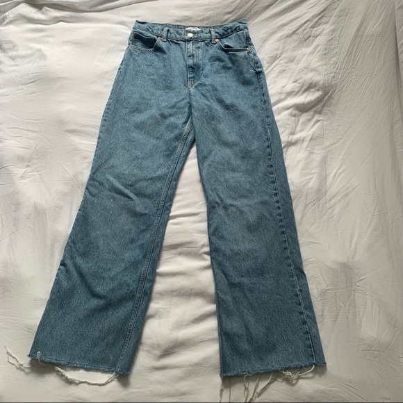 Zara Wide Leg Full Length Jeans - Picture 6 of 6